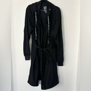 DudeRobe Black Hooded Men’s Robe L/XL